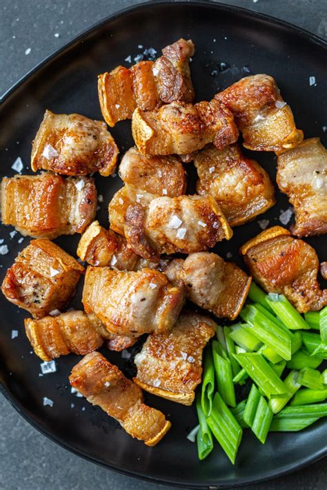 pork belly bites air fryer.